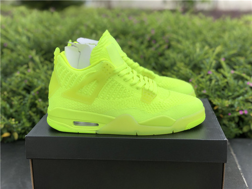 Air Jordan 4 Retro Flyknit woven_ fluorescent green_ labeled AQ3559 700. Full code shipment 40--47.5-0c445901